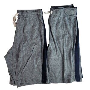 Children's Place Boys Athletic Shorts Gray SZ 10 Large Pull On Pockets Lot of 2
